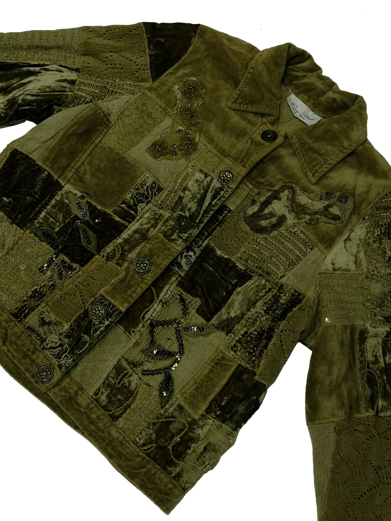 Norma Vintage _velvet patchwork jacket