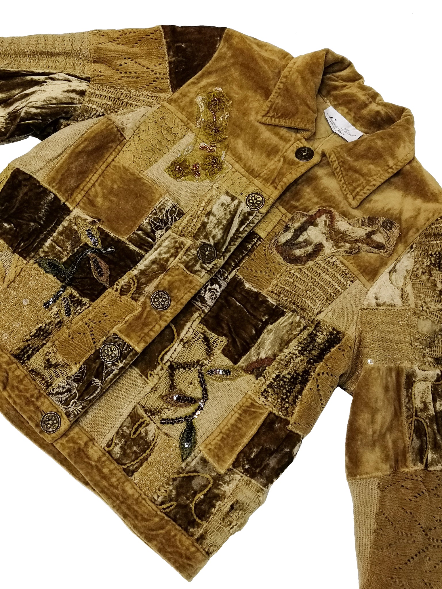 Norma Vintage _velvet patchwork jacket