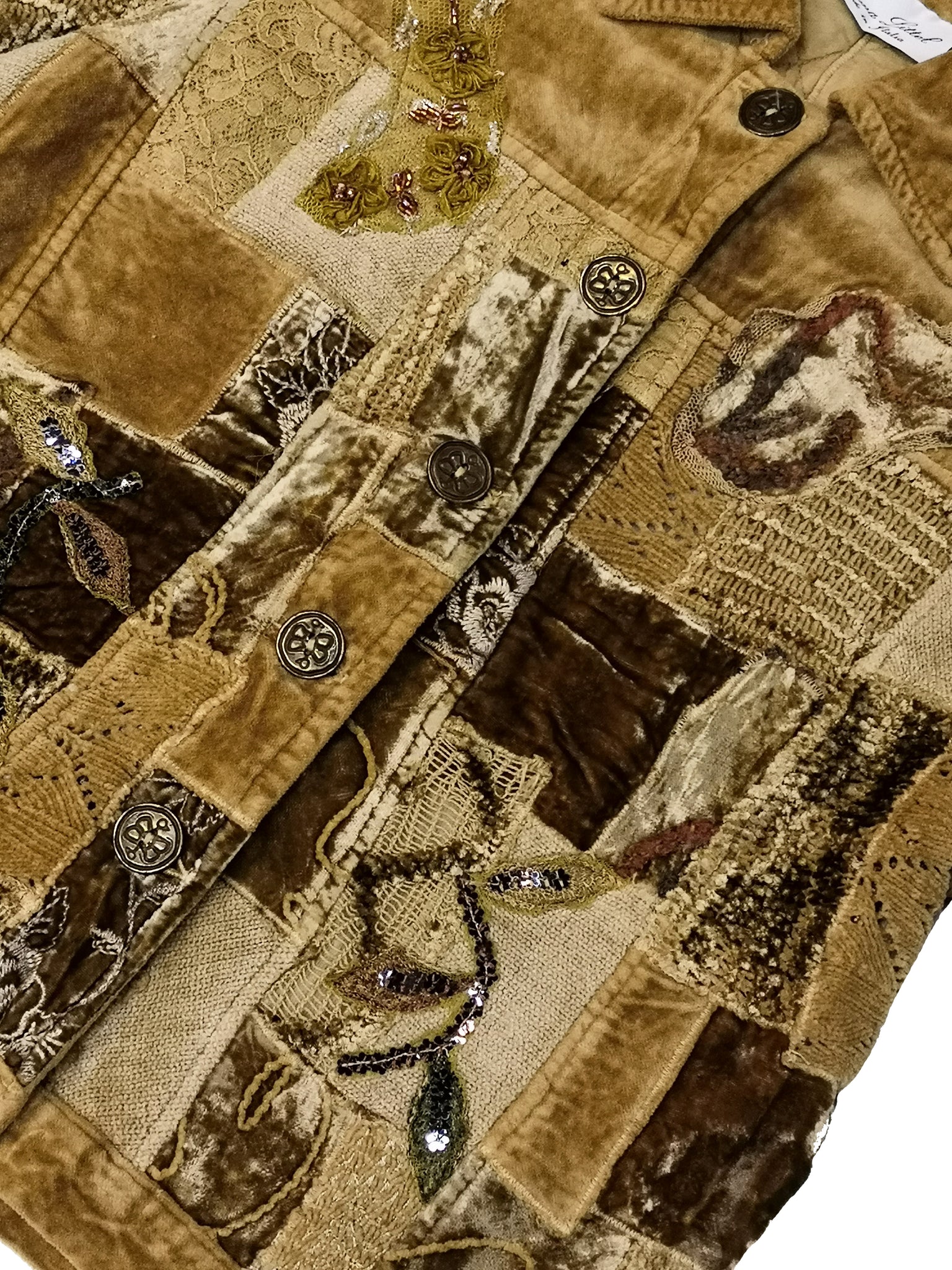 Norma Vintage _velvet patchwork jacket