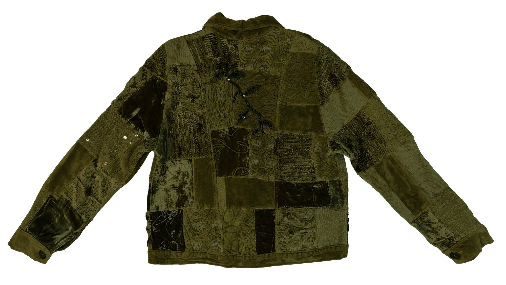 Norma Vintage _velvet patchwork jacket