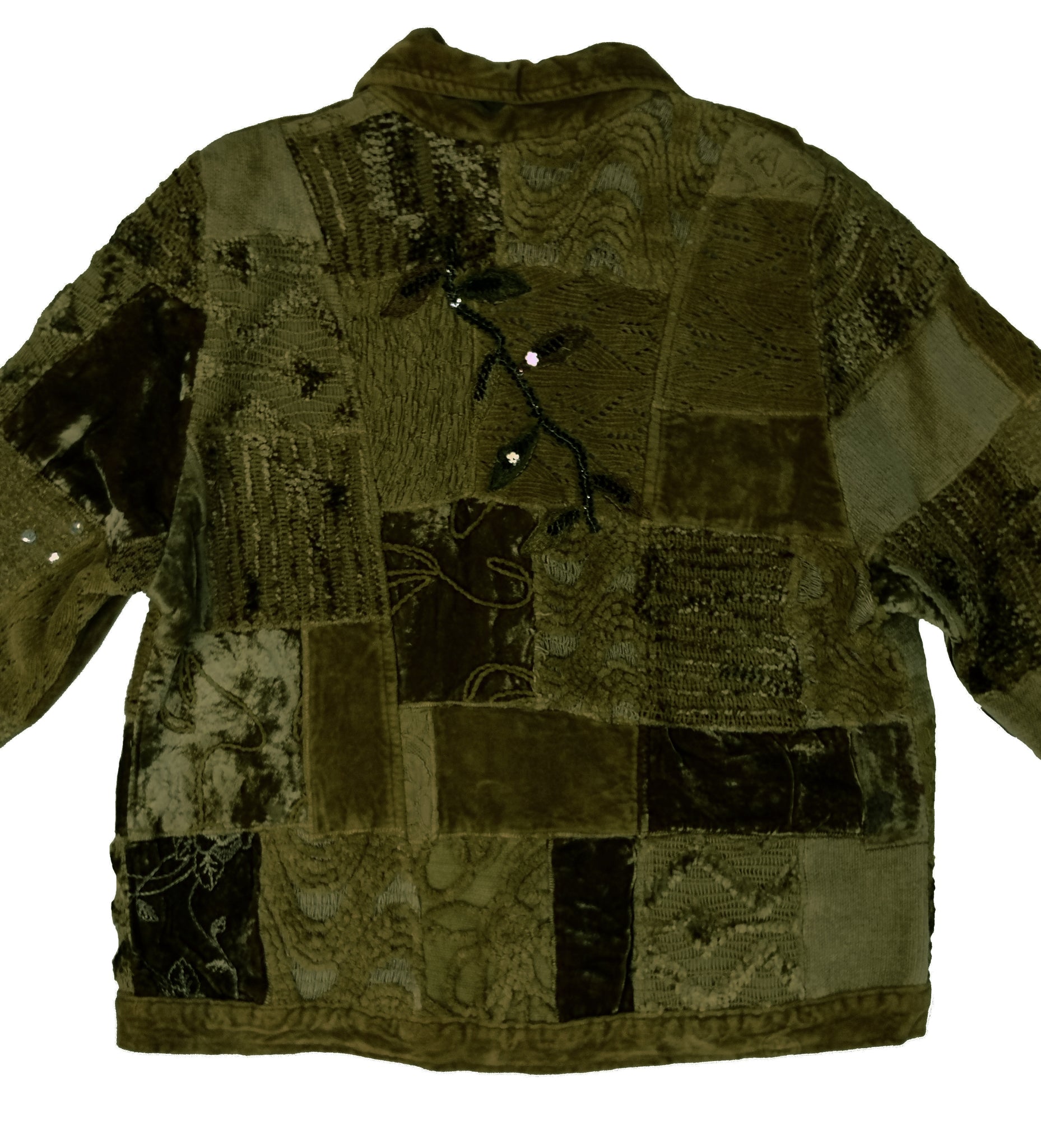 Norma Vintage _velvet patchwork jacket