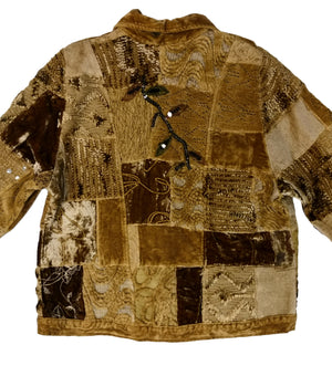 Norma Vintage _velvet patchwork jacket