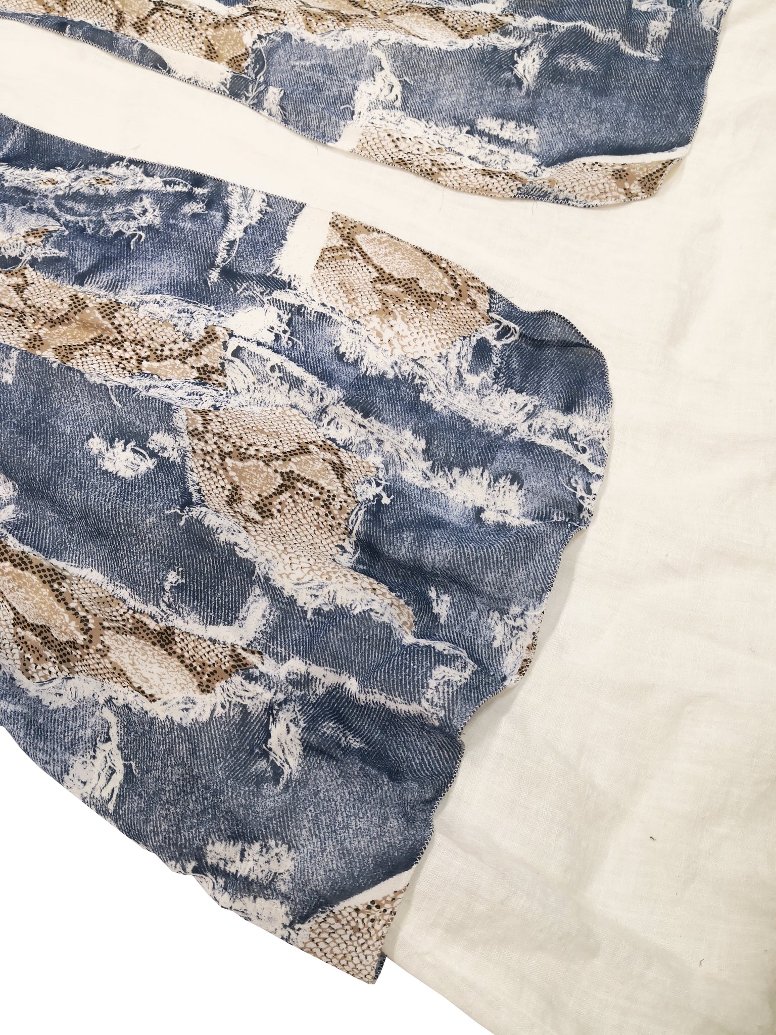 Norma Vintage _blue snake dress