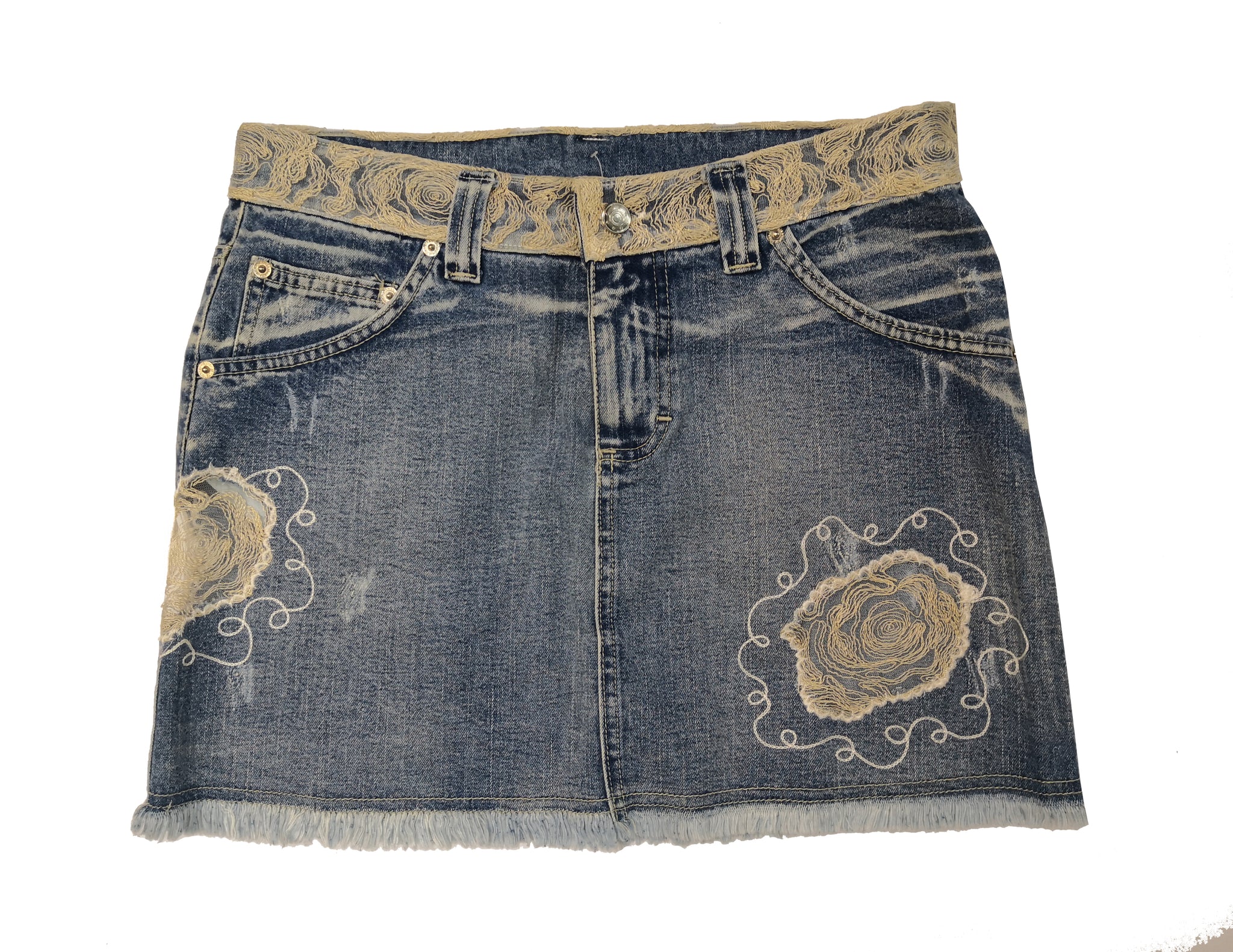 Norma Vintage _denim mini skirt