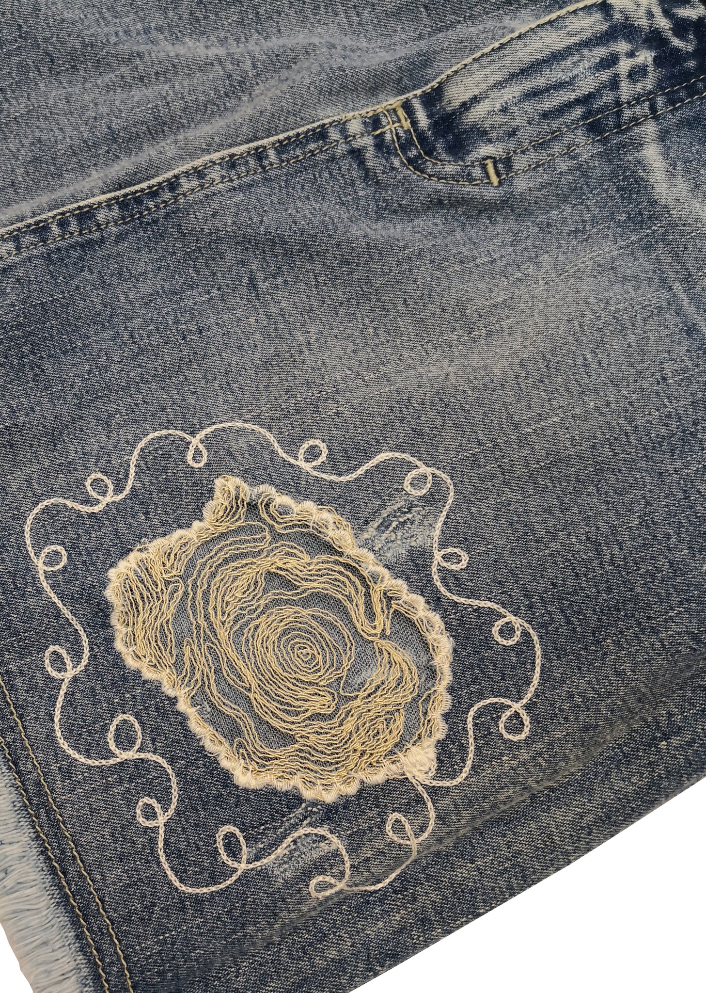 Norma Vintage _denim mini skirt