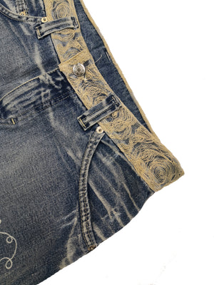 Norma Vintage _denim mini skirt
