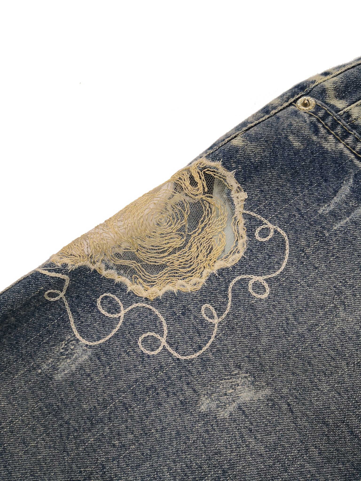 Norma Vintage _denim mini skirt