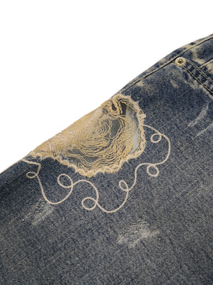 Norma Vintage _denim mini skirt