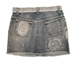 Norma Vintage _denim mini skirt