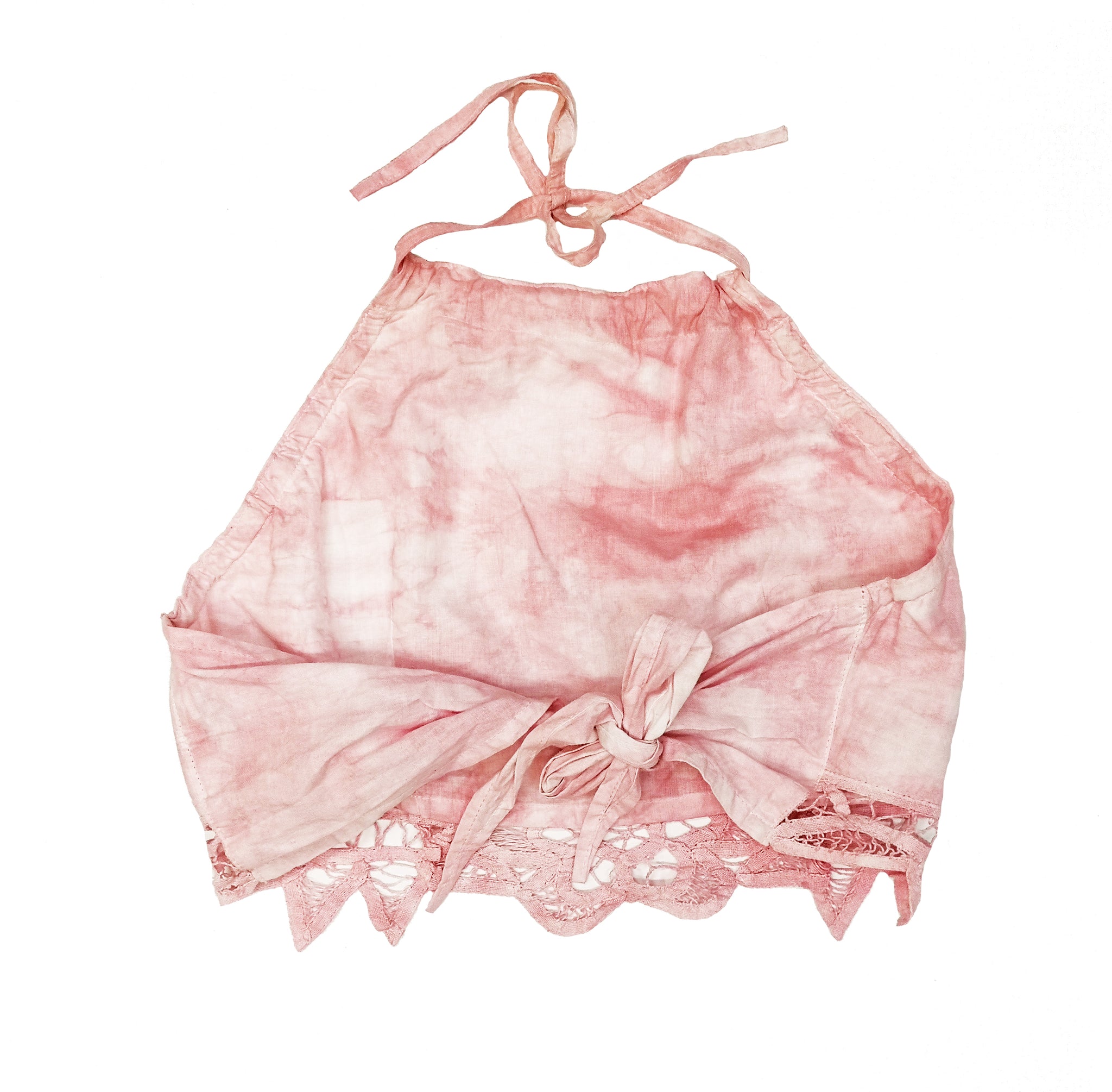 Norma Vintage _pink linen top