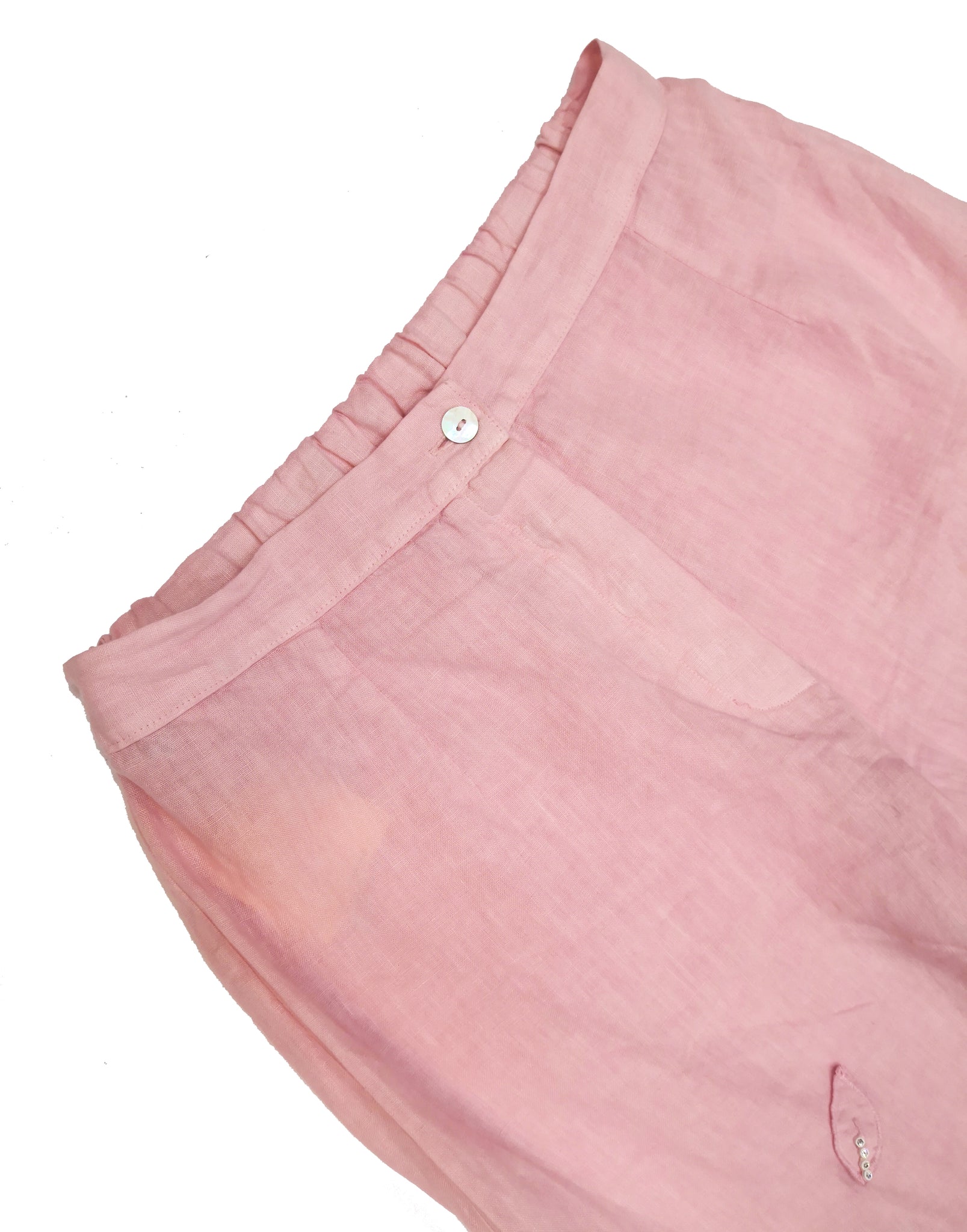 Norma Vintage _pink linen trousers
