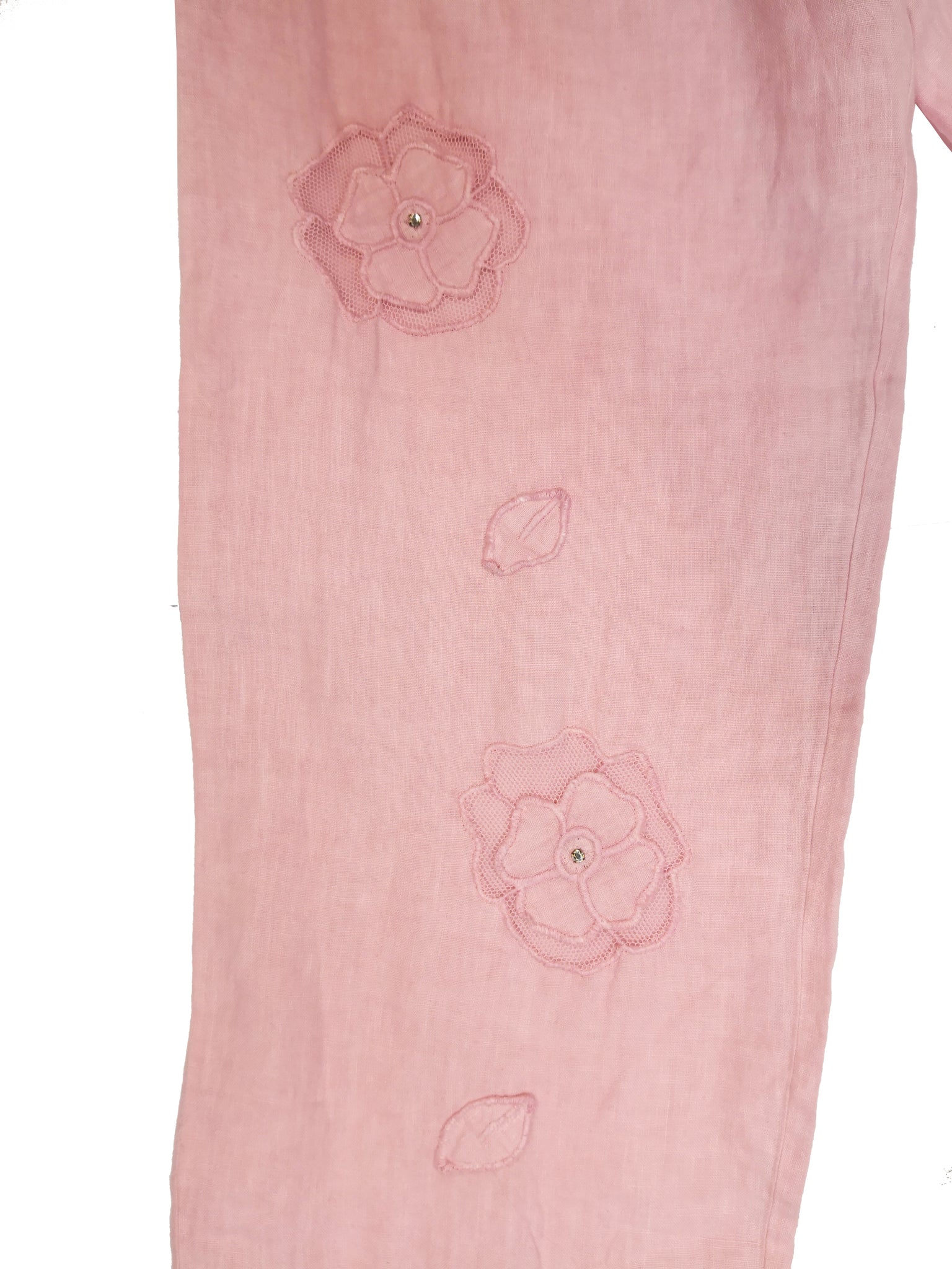 Norma Vintage _pink linen trousers