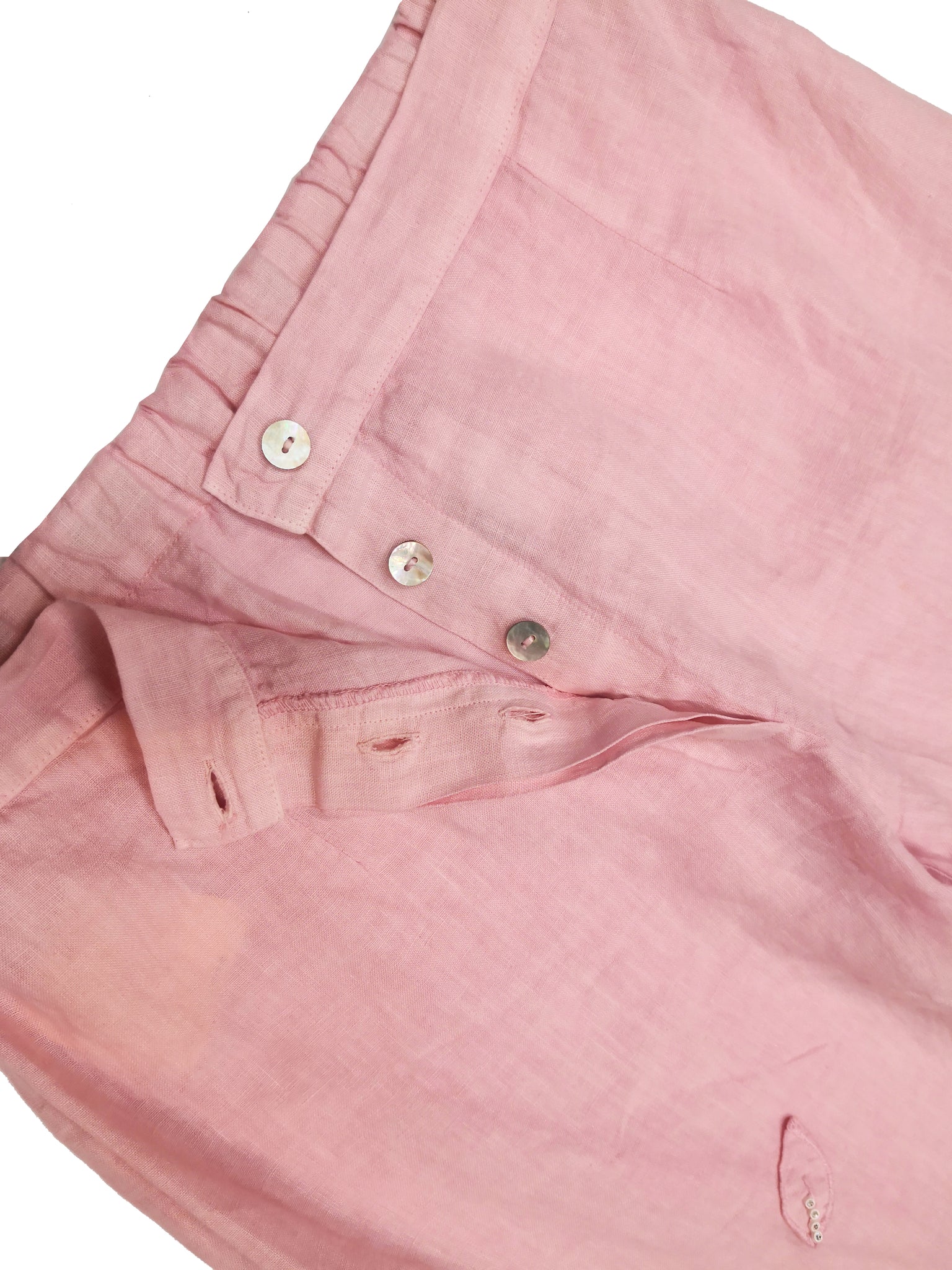 Norma Vintage _pink linen trousers