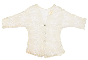 NORMA VINTAGE _macramé shirt