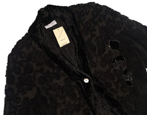 Norma Vintage _black chinille jacket
