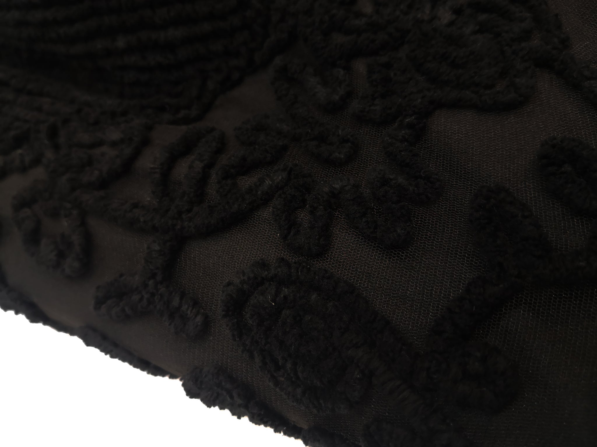 Norma Vintage _black chinille jacket