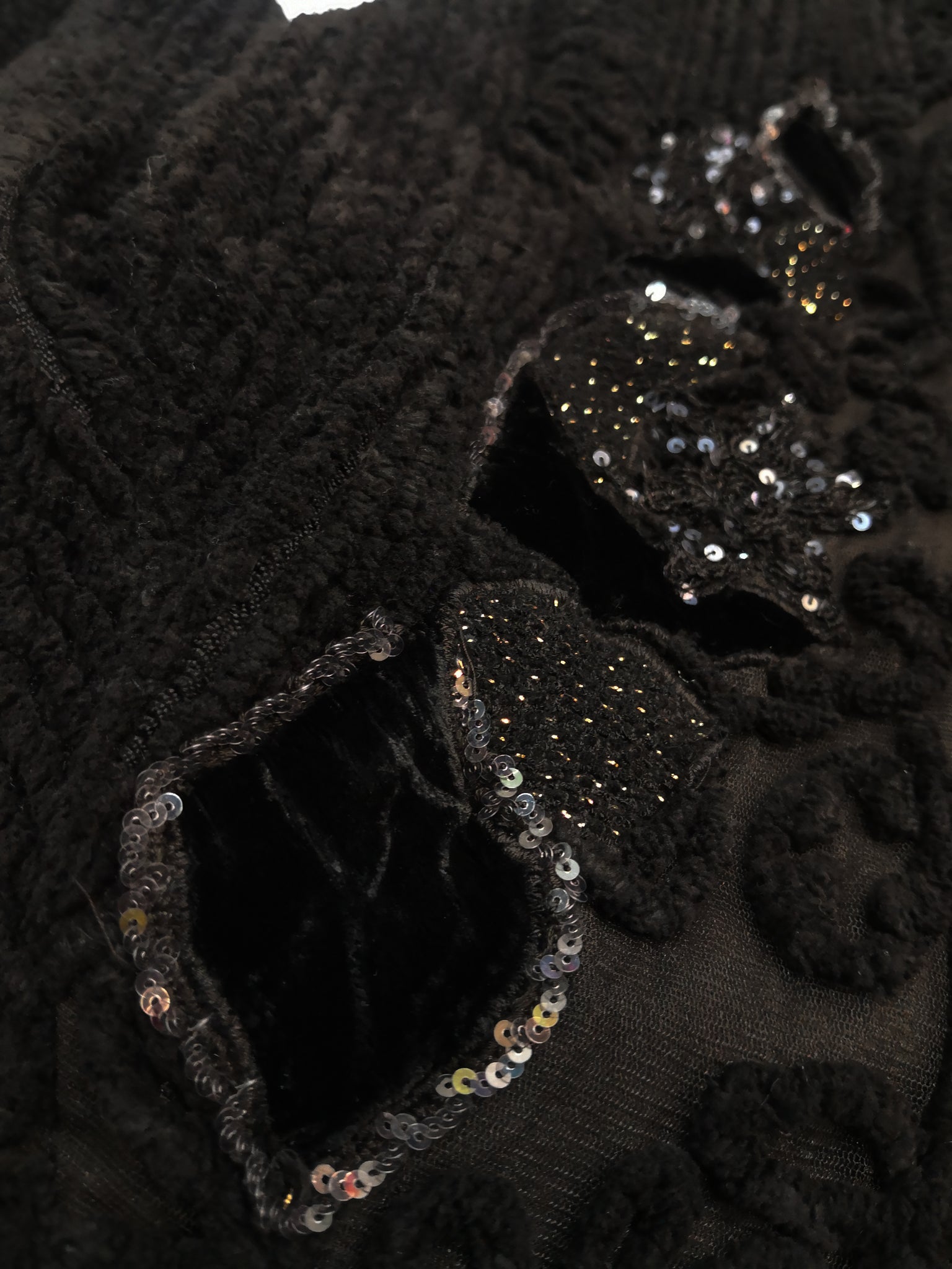 Norma Vintage _black chinille jacket