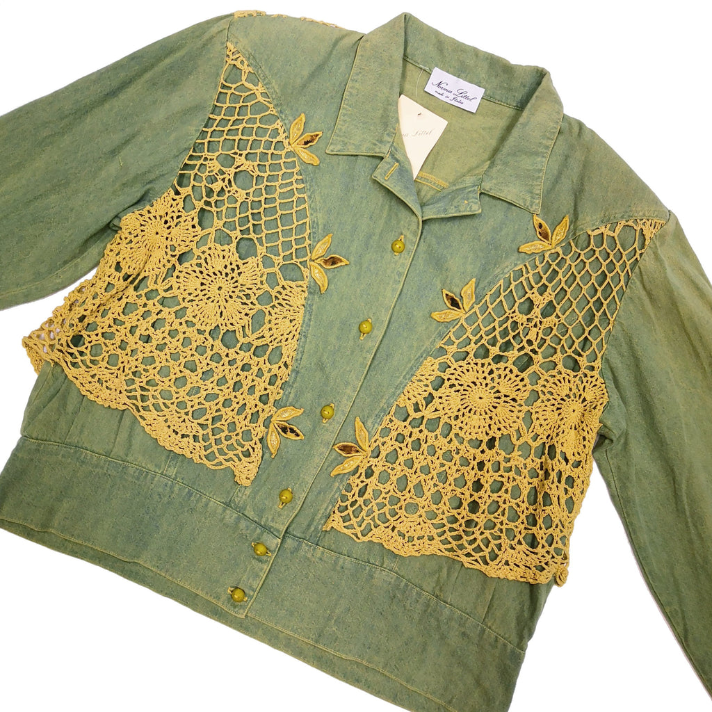 Norma Vintage _green denim jacket