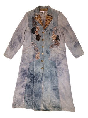 Norma Vintage _velvet long jacket