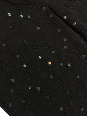 Norma Vintage _sequins denim trousers