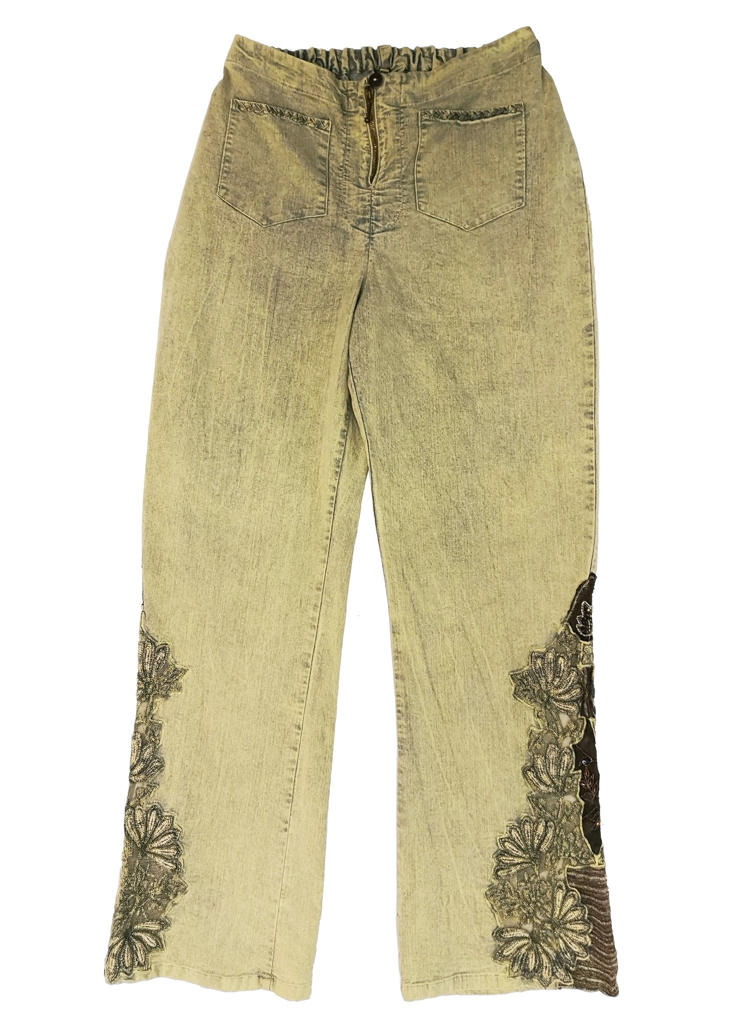 Norma Vintage _green denim trousers