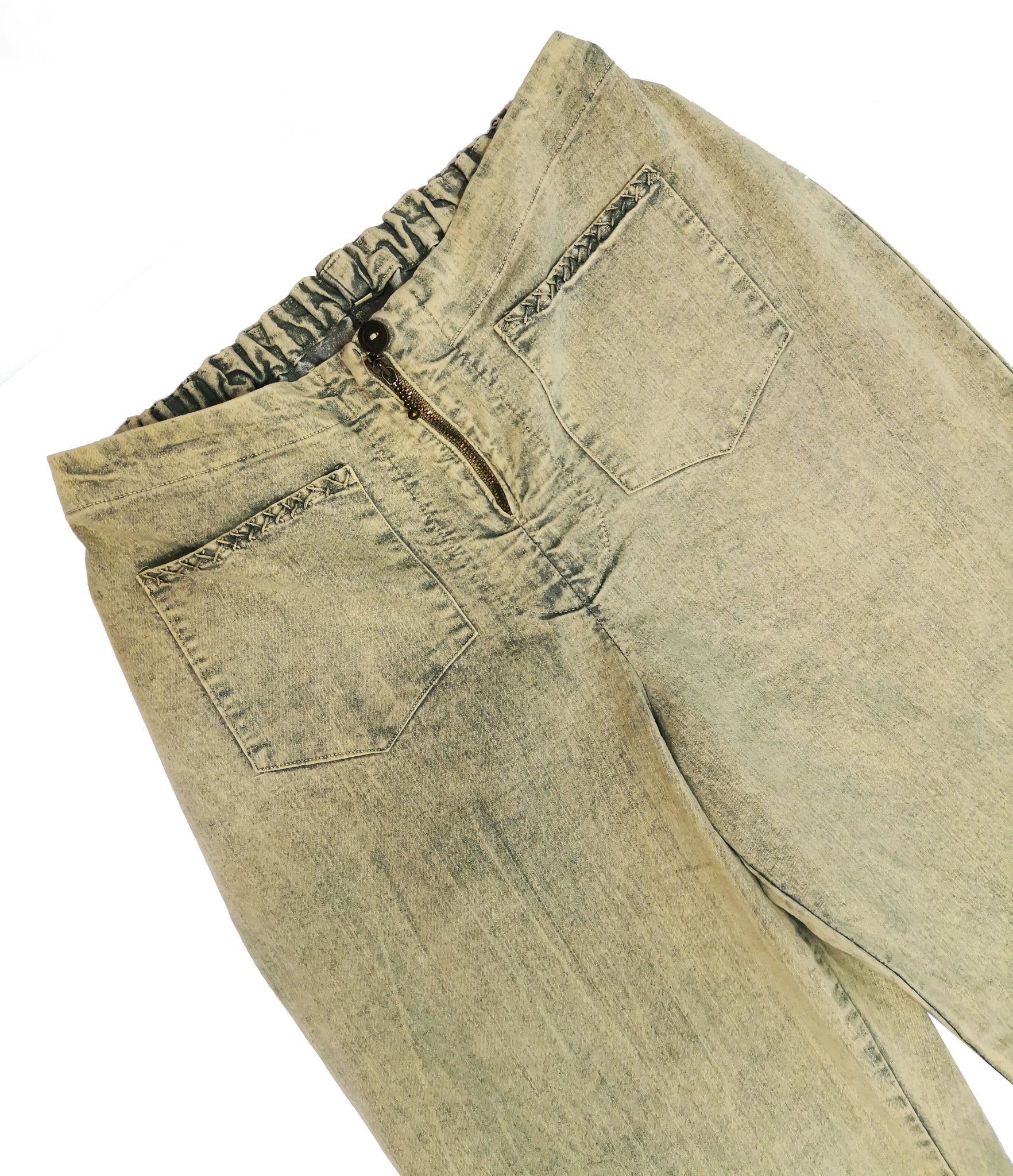 Norma Vintage _green denim trousers