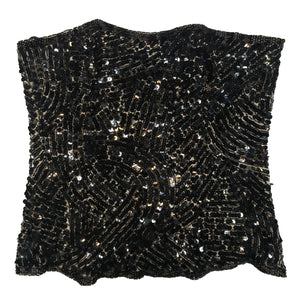 Norma Vintage _black sequins corsé