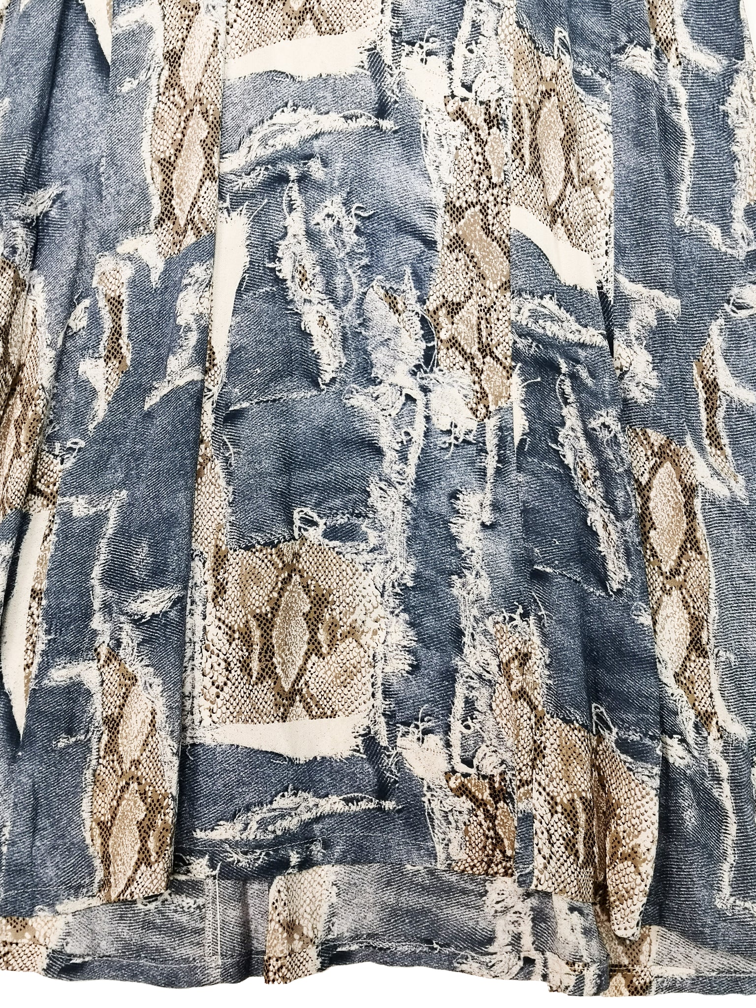 Norma Vintage _blue snake dress