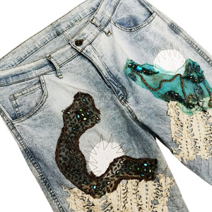 Norma Vintage _fancy denim trousers