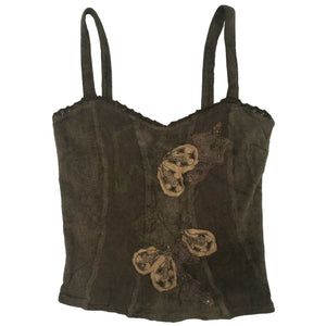 Norma Vintage _brown chenille corsé