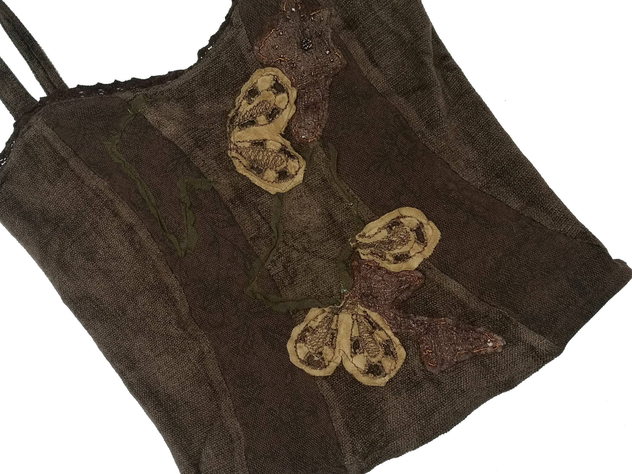 Norma Vintage _brown chenille corsé
