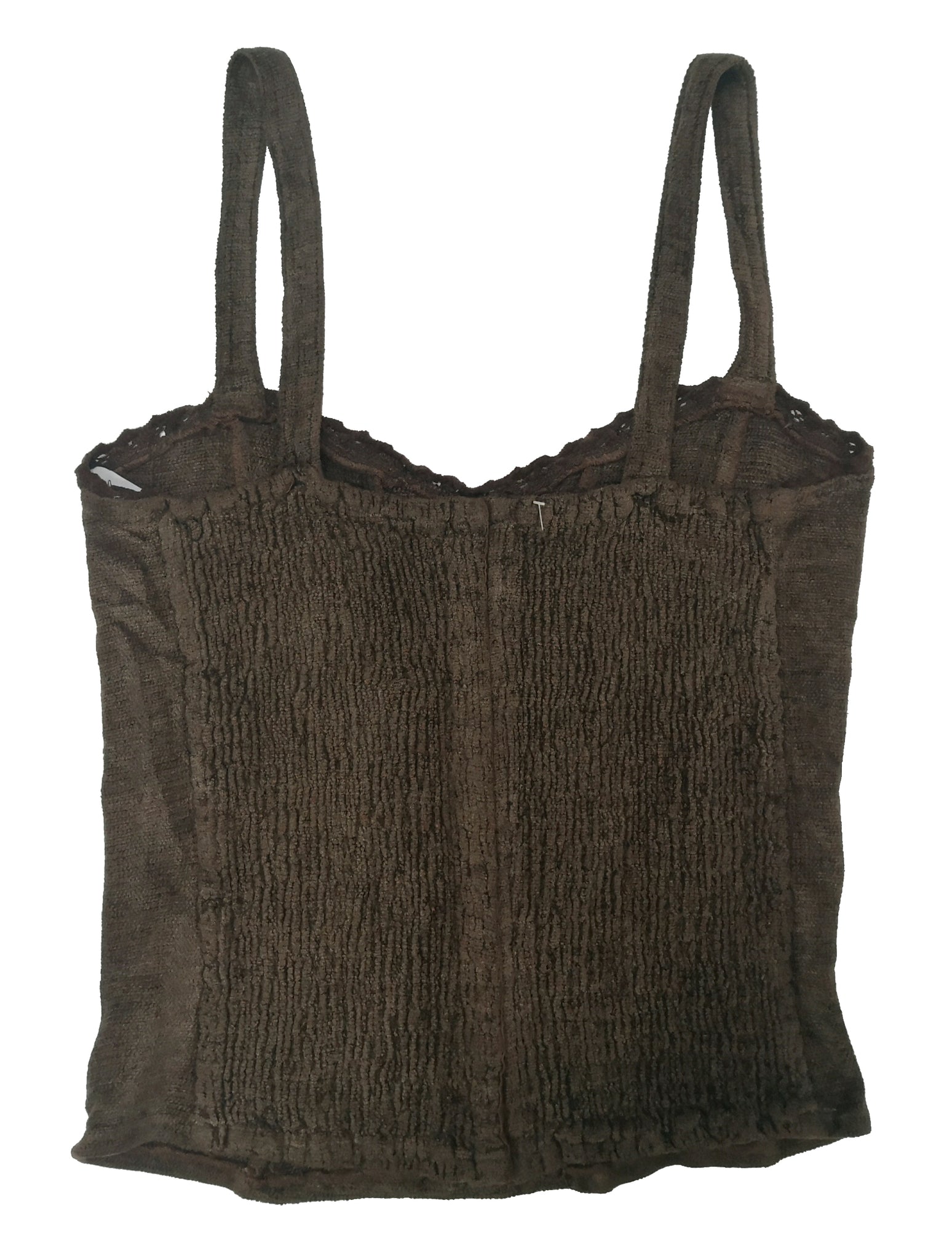 Norma Vintage _brown chenille corsé