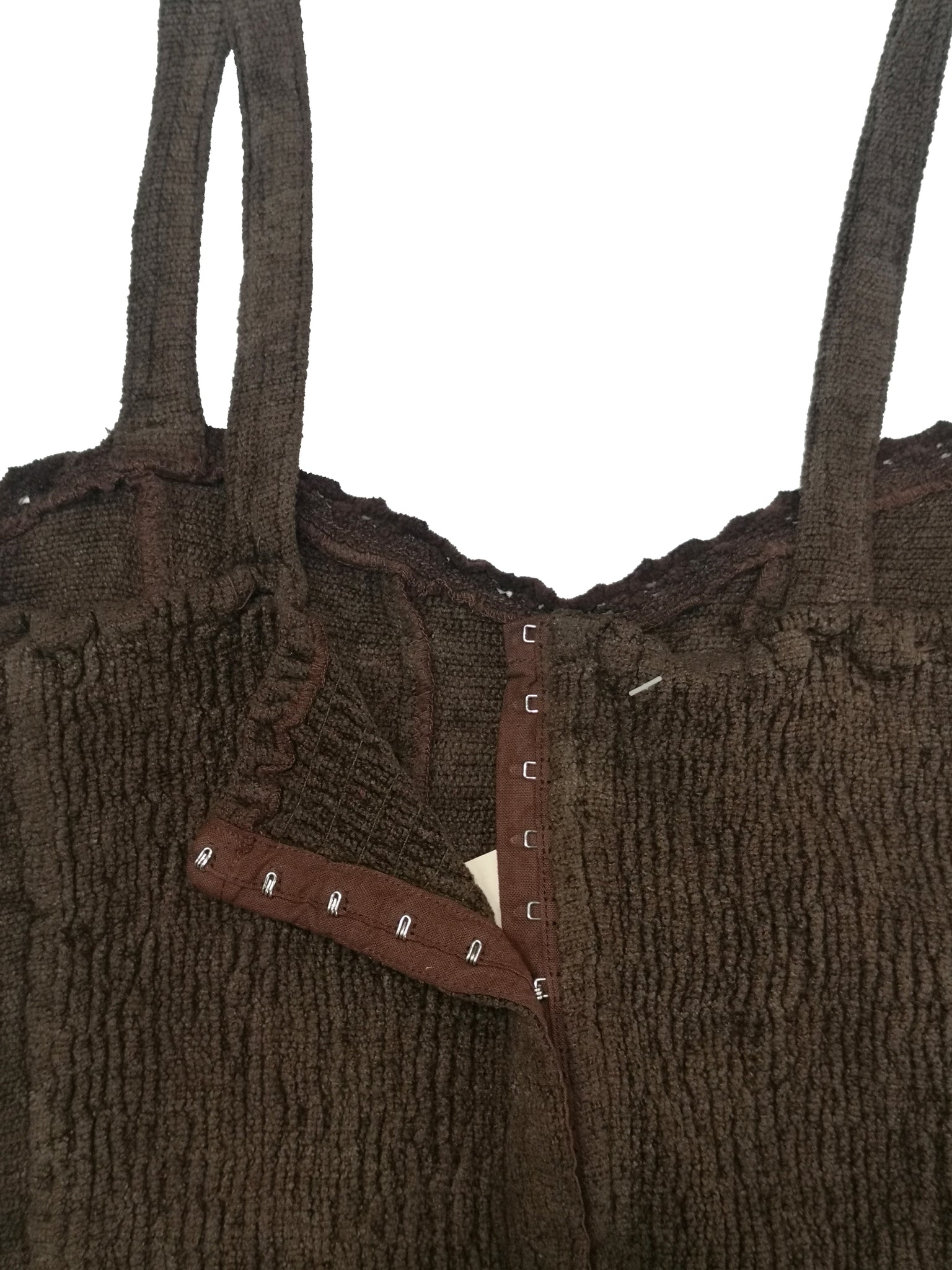 Norma Vintage _brown chenille corsé