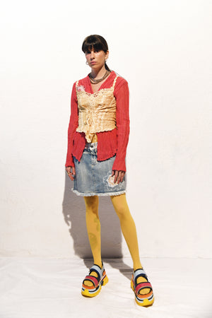 Norma Vintage _denim mini skirt