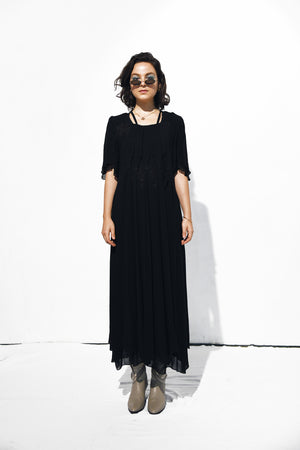 Norma Vintage _long black dress