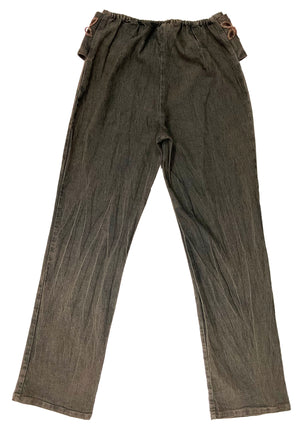 Norma Vintage _belt denim trousers