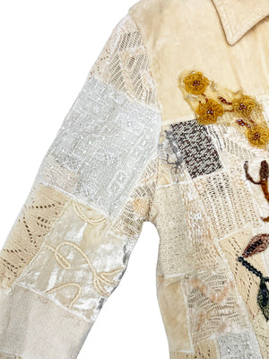 Norma Vintage _velvet patchwork jacket
