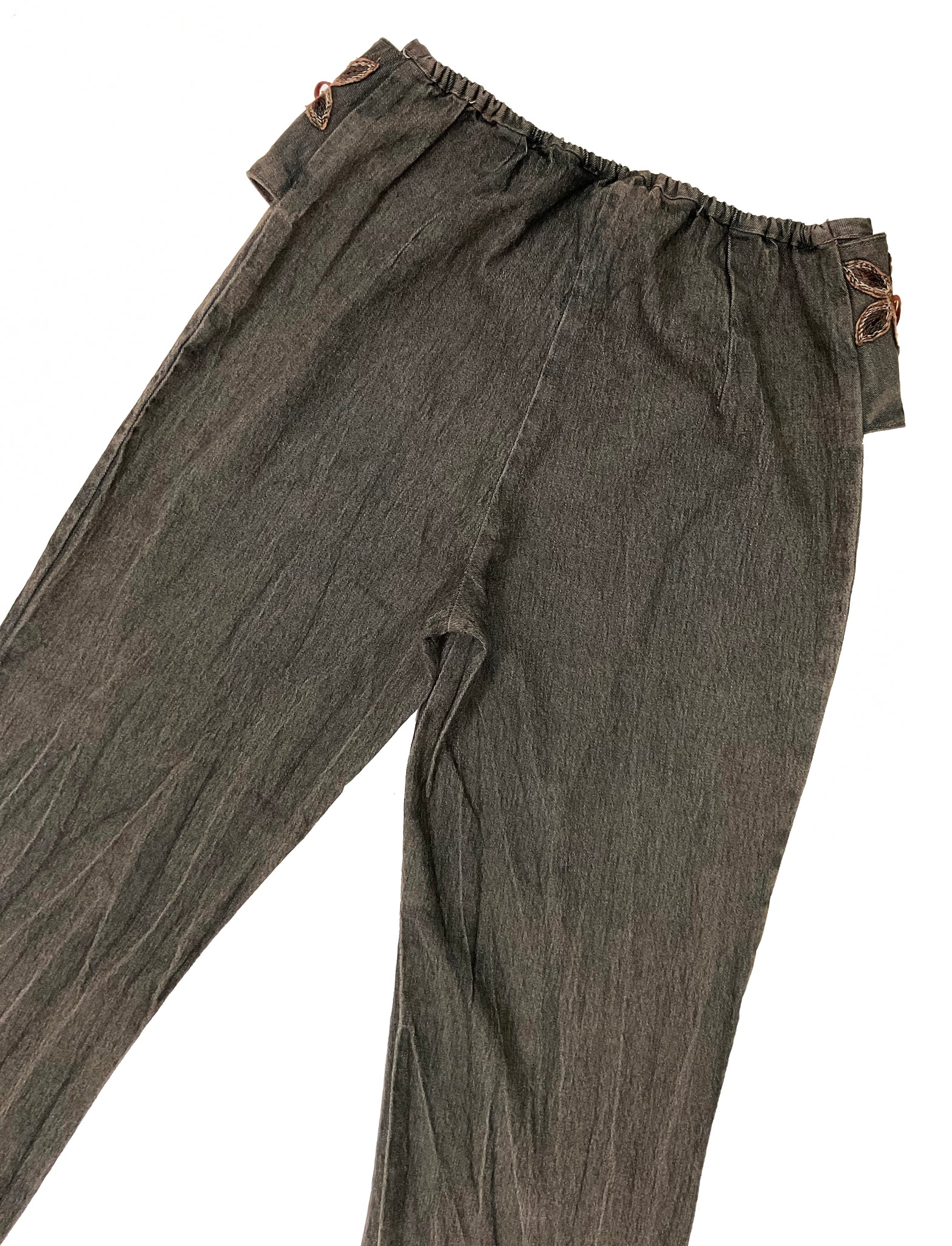 Norma Vintage _belt denim trousers