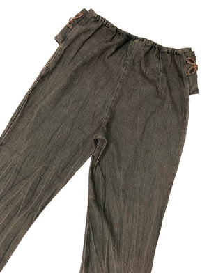 Norma Vintage _belt denim trousers