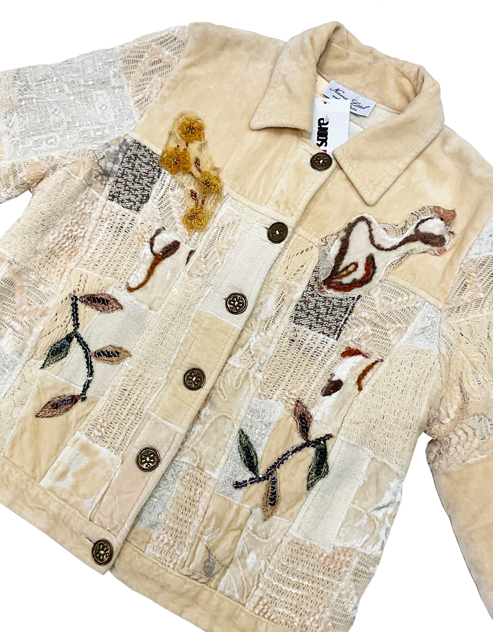 Norma Vintage _velvet patchwork jacket