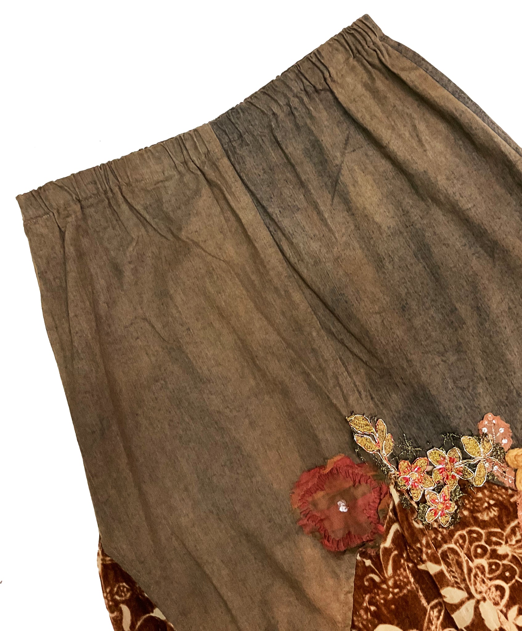 Norma Vintage _ brown denim skirt