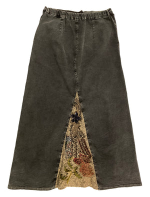 Norma Vintage _stone denim skirt