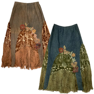 Norma Vintage _ brown denim skirt