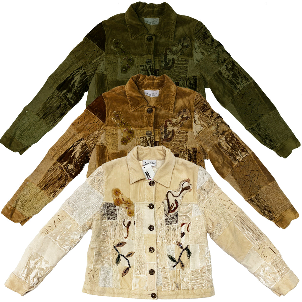 Norma Vintage _velvet patchwork jacket