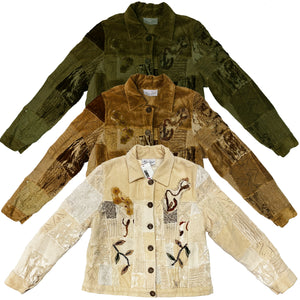 Norma Vintage _velvet patchwork jacket